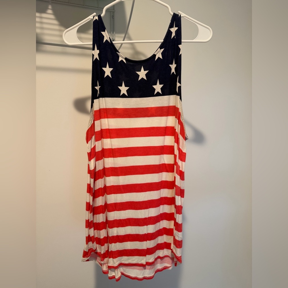 Old Navy Red, White, and Blue Stars and Stripes Tank Top